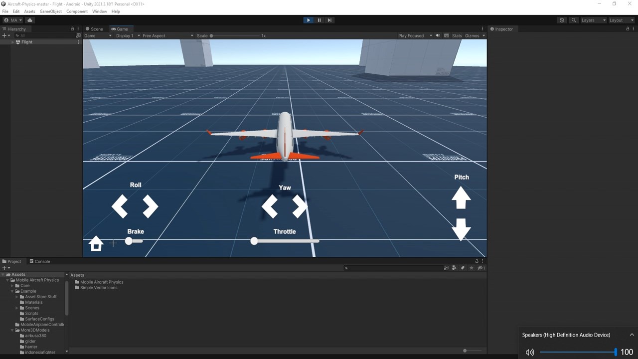 Mobile Airplane Physics - Fully Mobile-Optimized Airplane Physics Controller